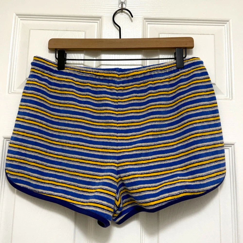 NWT J.Crew Towel Terry Short in Stripe